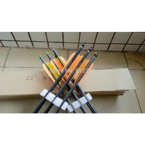 Free shipping high quality 18" pure carbon crossbow arrow bolt 12pieces/lot