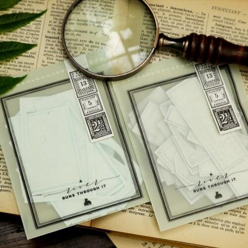 32Pcs Frame Tag Craft Paper Junk Journal DIY Scrapbooking Craft Photo Albums Decorative Thick Material Paper