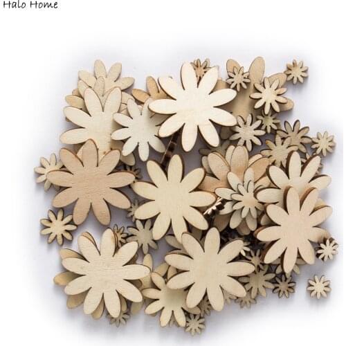 20 Gram Multiple Style Mixed Size Flatback Wooden Decor Ideal Art Embellishments Scrapbooking Home Crafts Handmade DIY 15-40mm