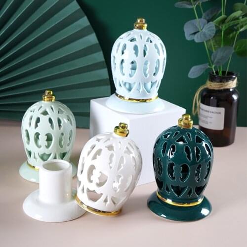 European Hollowed-out Bone China Toothpick Holders Home Decor Modern Fashion Room Decoration For Home Desk Accessories