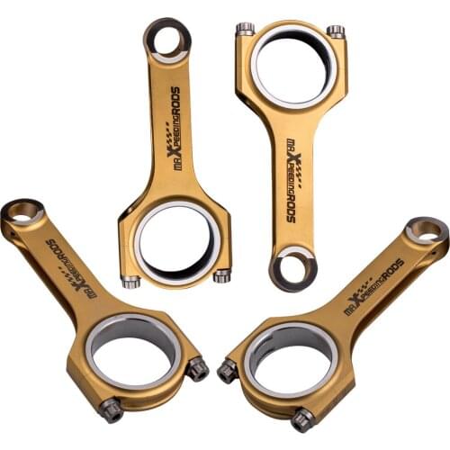 H Beam Conrods For Opel Astra Zafira 2.0L C20LET Z20LET C20XE 143mm Titanizing Connecting Rods 800+HP