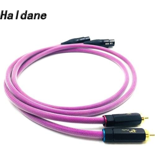 Haldane Pair HIFI-BR-109 2RCA Male to 2XLR Female Cable XLR Balanced Reference Interconnect Audio Cable with XLO HTP1 Cable
