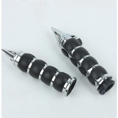 Chrome Hand Grips Throttle Boss 1" Bar Motorcycle For Yamaha Road Star V Star 650 1100 Classic / Custom Free Shipping