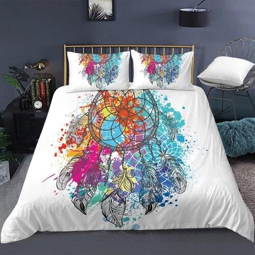 Dreamcatcher Bedding Set Bed Linens Euro Twin/Full/King/Queen Size Polyester Duvet Cover Bohemian Bedclothes Adult Home Textiles