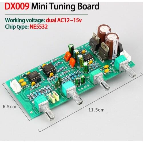 KYYSLB Dual Ac12-15V DX009 Power Amplifier Front Tone Board High-fidelity HIFI Amplifier Tone Board