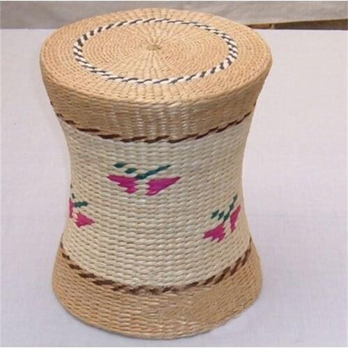 32*30cm Handicrafts small stool handmade wicker Stools Safo Ottomans