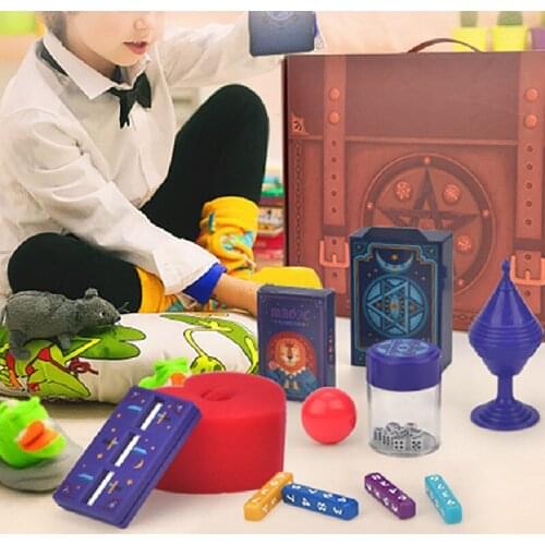 Poker Set Baby Toys Puzzle Children Gift Box Exciting Magician Tricks Performance Show Simple Magic Prop Beginners Magic Kit Set