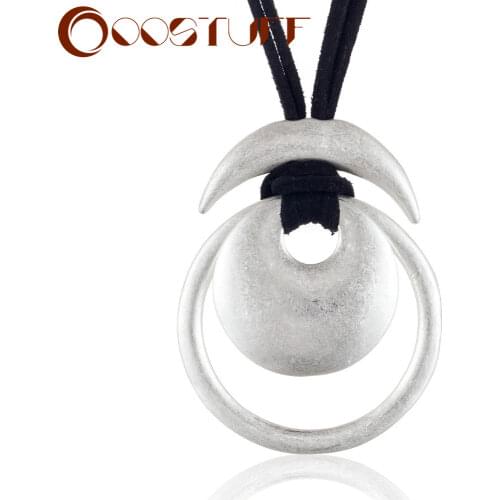 Silver Color Pendant Statement necklaces & pendants Vintage Black Long Necklace Women Christmas Gift collares mujer colar choker