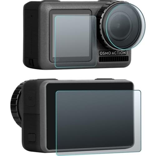 3 PCS HD Tempered glass Protective film Lens screen Explosion-proof film for DJI OSMO ACTION sport camera Accessories