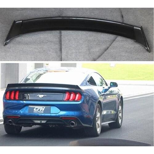 High quality3pcs/Set Carbon Fiber / ABS Car Rear Trunk Lip Spoiler Wing Fits For Ford Mustang 2015 2016 2017 2018 2019 2020
