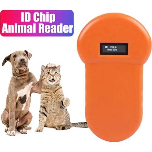 OLED Display Handheld Microchip Scanner Animal Pet Scanner USB Rechargeable Chip Tag Identification Transponder dog accessories