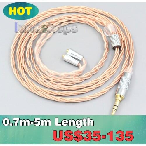 Silver Plated OCC Shielding Coaxial Earphone Cable For Westone W40 W50 W60 UM10 UM20 UM30 UM40 UM50 Pro LN007198