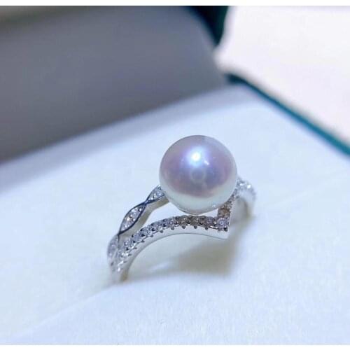 Crown Shape 925 Sterling Silver Adjustable Ring Settings Findings Mountings Parts for Pearl Corals Jade Crystal, 5pcs/lot