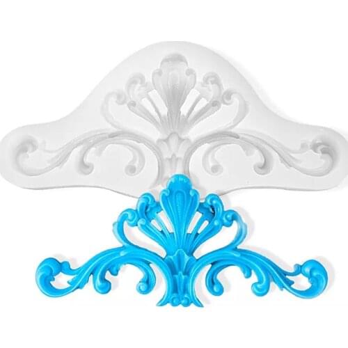 Relief Flower Silicone Fondant Resin Mold for DIY Cake Pastry Chocolate Dessert Lace Decoration Supplies Kitchen Baking Tool