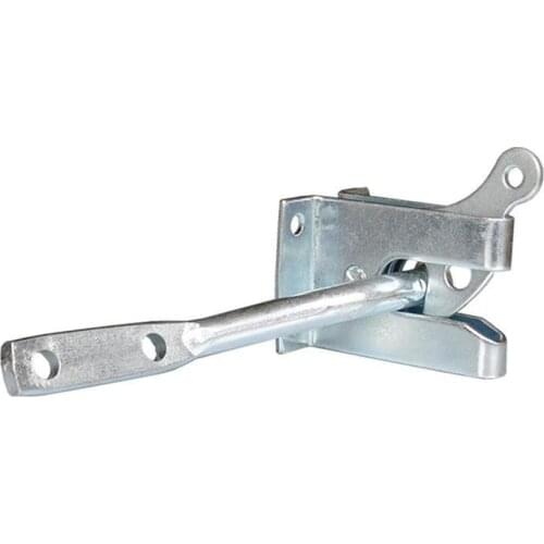 Self Locking Gate Latch Anto Locking Electroplated Carbon Steel Hasp auto Door lock for Garden Fencing Pasture Farm