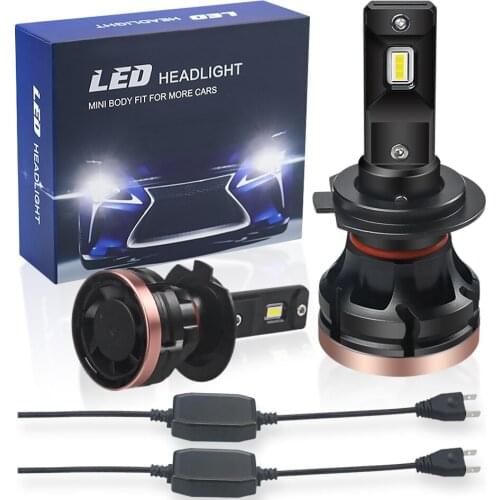 2PCS H7 LED H4 H11 H8 HB4 H1 H13 9005 HB3 D9K Auto/Truck BUS Headlight Bulbs Canbus 80W 7000LM 6000K 12V-48V 24V Fog Lamp