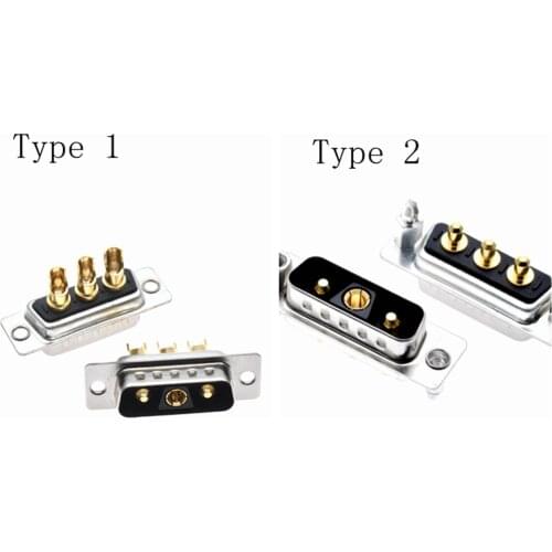 High Power DSUB DB Connector 3V3 male Machined Pin Full Gold Flash Wire Type,5PC