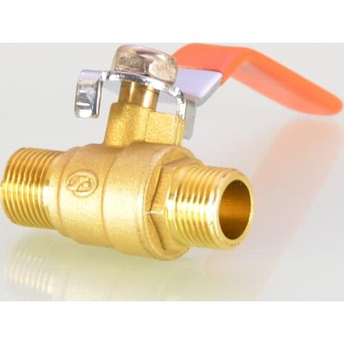 1/4" 3/8" 1/2" 3/4" Female Male Ball Valve Switch Brass Pipe Fitting Shut Off Valve with Long Handle