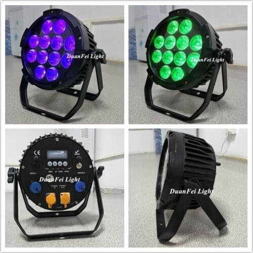 10lot 12x12w rgbwauv outdoor led par battery par wireless wifi phone led par light for wedding stage party Wash Wall decoration