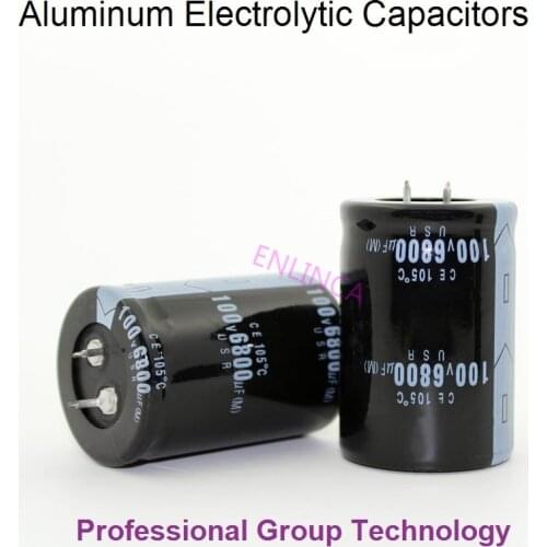 4pcs EC700 Good quality 100v6800uf Radial DIP Aluminum Electrolytic Capacitors 100v 6800uf Tolerance 20% size 35x50MM 20