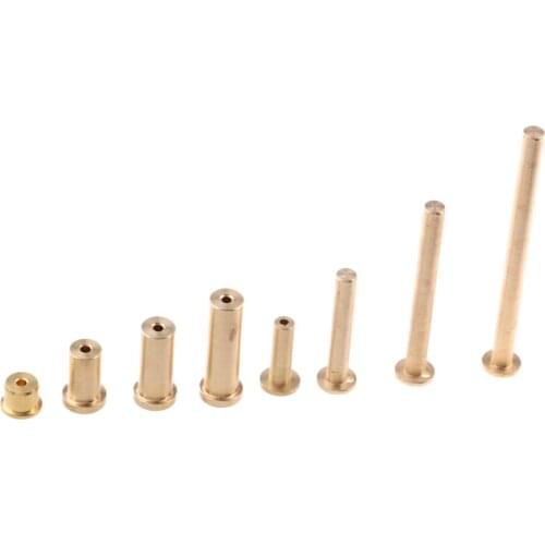 8 Pieces Brass Steel Wooden Shank Tip 2/4/6/8 G Connector Weights Parts for