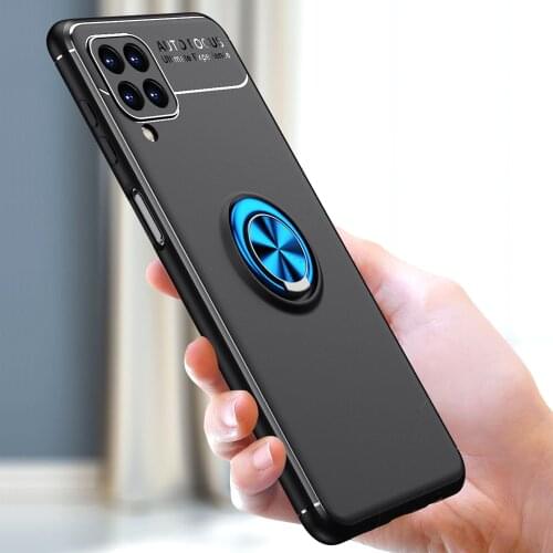 Car Mount Full Protective Cover For Samsung Galaxy F62 Case M62 Shockproof Finger Ring Stand Phone Cover For Galaxy M62 Funda
