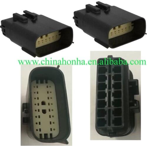 Free shipping 2/5/10pcs Molex 16 Pin/Way Male Headlight Plug Connector With Terminal For Focus Fiesta Edge 33482-1601