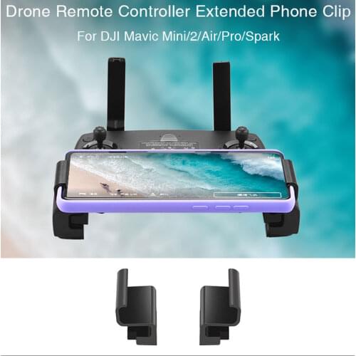 Portable Widen phone Holder For DJI Mavic 2 Pro Zoom/mini Drone Clip Mount Phone Holder Stand Bracket Accessories