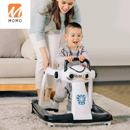 Toddler Anti-O-Leg Baby Multi-Functional Anti-Rollover Boy and Girl Baby Can Sit and Push up Steps Walking Frames