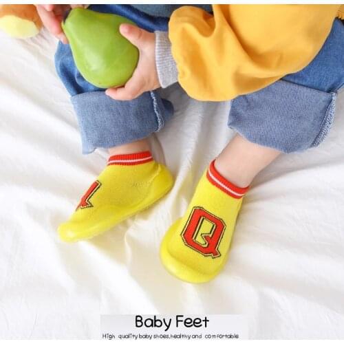 Infant Baby Socks with Rubber Soles Newborn Baby Girls Boys Shoes Autumn Baby Floor Socks Anti Slip Soft Sole Sock Shoes