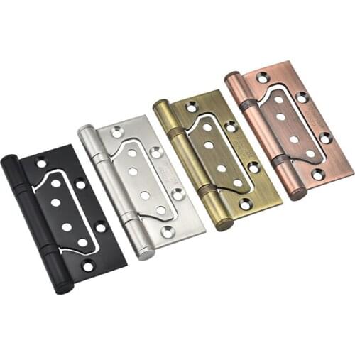 Stainless Steel Door Hinge 4 Inch Wooden Door Hinge Heavy Duty Mute Door Bearing Hinges Sub-mother Hinge Door Hardware Accessory