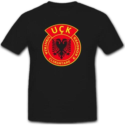 UCK Kosovo Ushtria Clirimtare E Kosoves Badge Printed T-Shirt. Summer Cotton Short Sleeve O-Neck Mens T Shirt New S-3XL