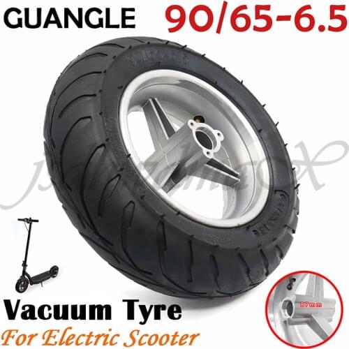 GUANGLE 90-65-6.5 Vacuum Tyre with Hub for 47cc, 49cc Mini Pocket bike Dirt Pit Bike MTA1 MTA2 MTA4 Electric Scooter 90/65-6.5