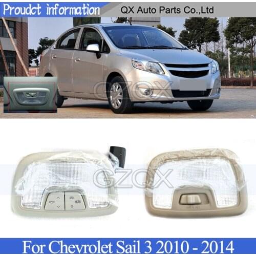 CAPQX Interior Reading Light Top control For Chevrolet Sail 3 2010 2011 - 2014 Overhead Interior Roof Light Switch Reading Lamp