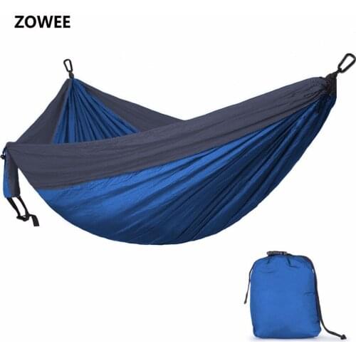 118in x 79in Parachute Hammock Camping Survival Garden Hunting Leisure Hamac Travel Double Person Hamak Ramac