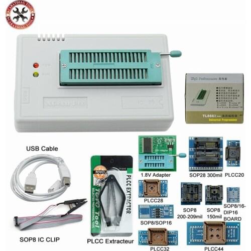 2021 Original minipro V10.55 TL866II Plus programmer+Full adapters ECU Programmer better than TL866CS/TL866A Free Shipping