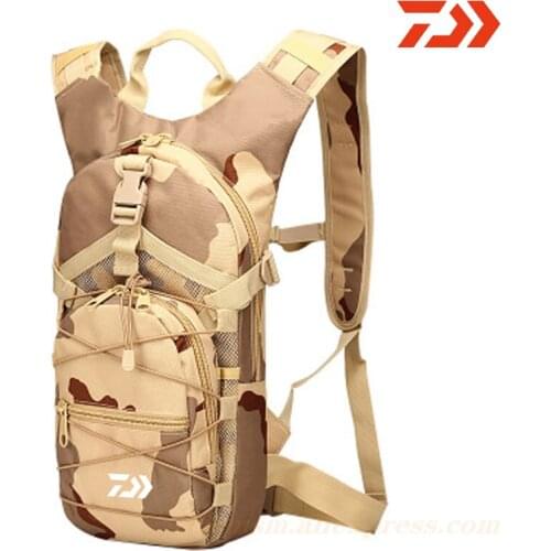 2020 Daiwa Fishing Men Casual Backpack Outdoor Ride Tourism on Foot Mountain Climbing Camouflage Motion Fishing Mens Backpack