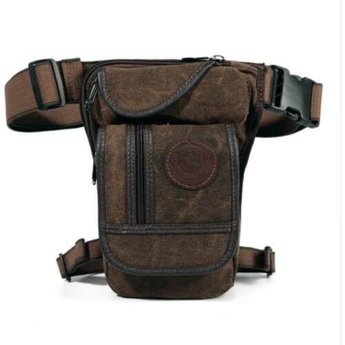 Leg Bag Army fan bag riding outdoor tactical Leisure Sports multifunctional canvas motorcycle leggings pack waist bag male