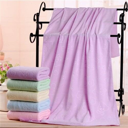 70cm*140cm Microfiber Absorbent Bath Towel Soft Shower Towel Soft Quick-drying Washcloth