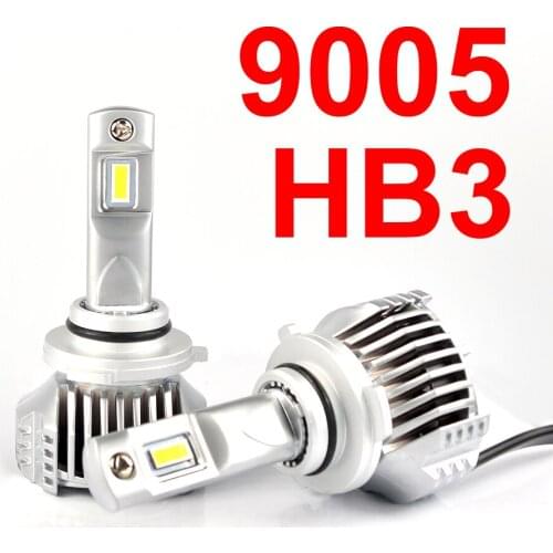 1 Set 9005 HB3 P12 Car LED Headlight Super Bright 0.72MM Ultra Thin No Blind W/ Driver Front Lamps Bulbs 6K White 90W 13000LM