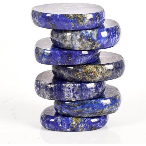 1pcs Natural Crystal Stone Healing Gemstones Lapis Lazuli Polished Palm Thumb Worry Stone Handicraft Fish Tank Decorating Home D