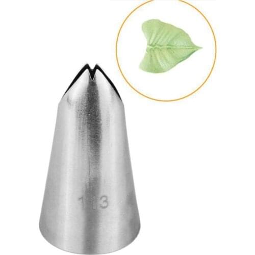 #113 Leaf Piping Nozzle Icing Tip Pastry Tips Cup Cake Cream Pastry Tip Decorating Baking Tools Bakeware Create Leaves Large