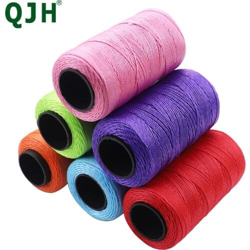 140Meters/pcs Polyester Cords Small Three Strands of Rope Silk Thread Hook Circle Loop Manual Cup Thread Car Sofa Cushion Thread