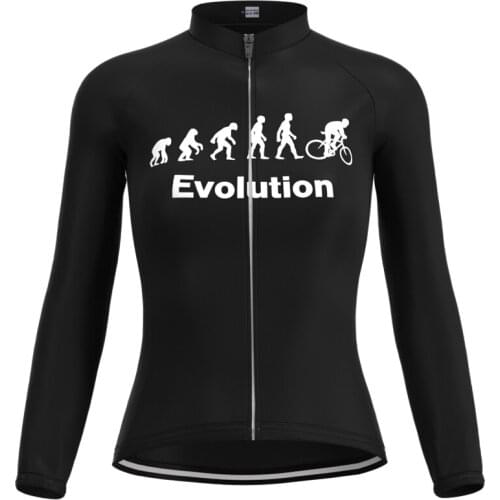 1999 Racing Evolution Woman Retro Black Cycling Jersey Long Sleeves Clothing Mtb Bike Triathlon Jersey maillot ciclismo mujer