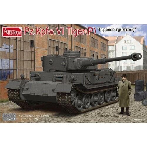 Amusing Hobby 35A023 1/35 Scale German Pz.Kpfw.VI Tiger (P) "Truppenubungsfahrzeug" Model Kit