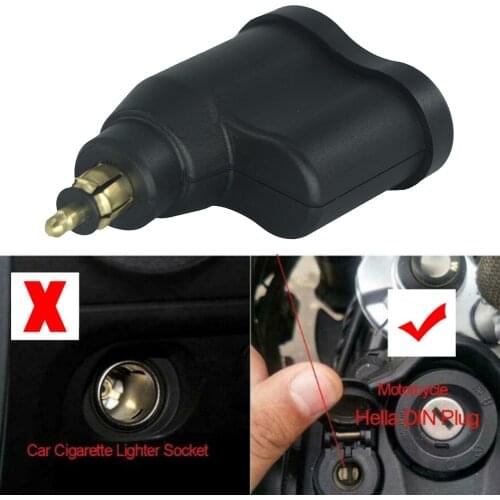 For Tiger 1200 For BMW R1250GS R1200 GS/RT F650GS Motorcycle Dual USB Charger Cigarette Lighter For BMW Hella DIN Socket