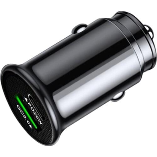 48W USB Car Charger Quick Charge 3.0 PD20w+QC3.0 USB PD Fast Charging Car Phone Charger For Huawei Xiaomi iPhone 12