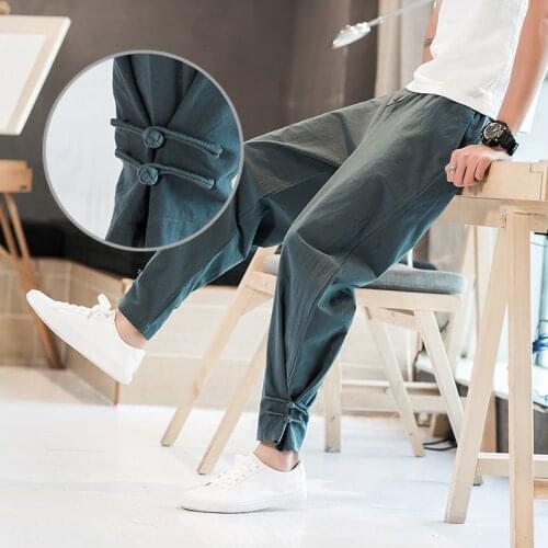 Streetwear Casual Pants Men 2021 Cotton Hip Hop Trousers Men Pants Joggers Sweatpants Harem Pants Men Dropshipping