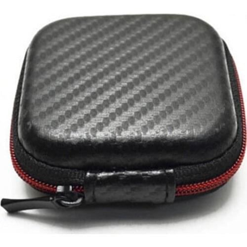 Black Earphone Case Bag Headphones Portable Case Bag Box Headphone Coin Purse Bags