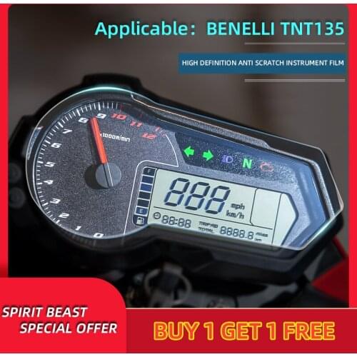 Spirit Beast Motorcycle speedometer TPU Scratch proof Protection Film Dashboard Screen Instrument Film For Benelli TNT 135 125